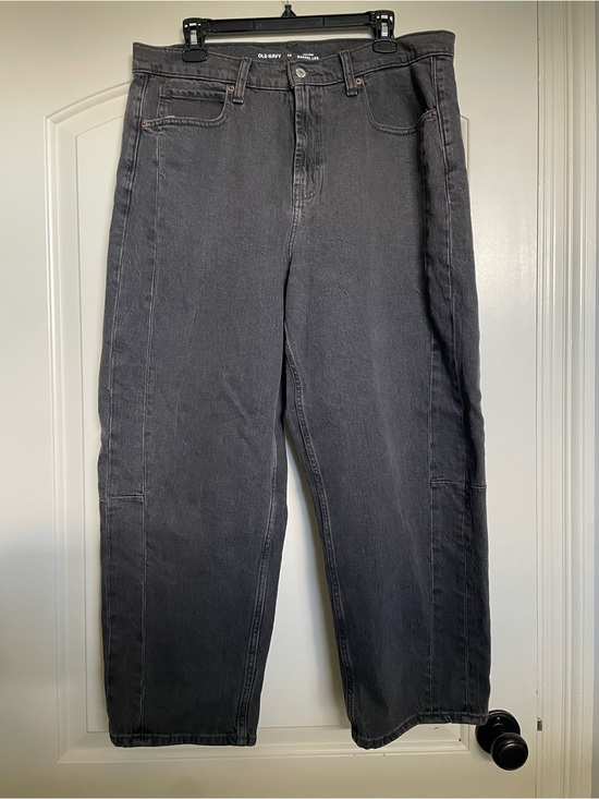 Old Navy Denim - Old Navy Women’s SZ 14 High Waisted Barrel Leg Jeans in Black